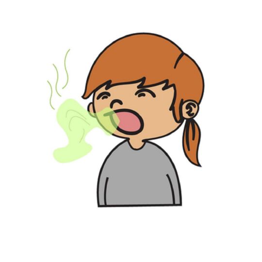 good smell face cartoon